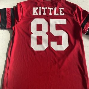 George Kittle San Francisco 49ers Super Bowl football jersey forty-niners